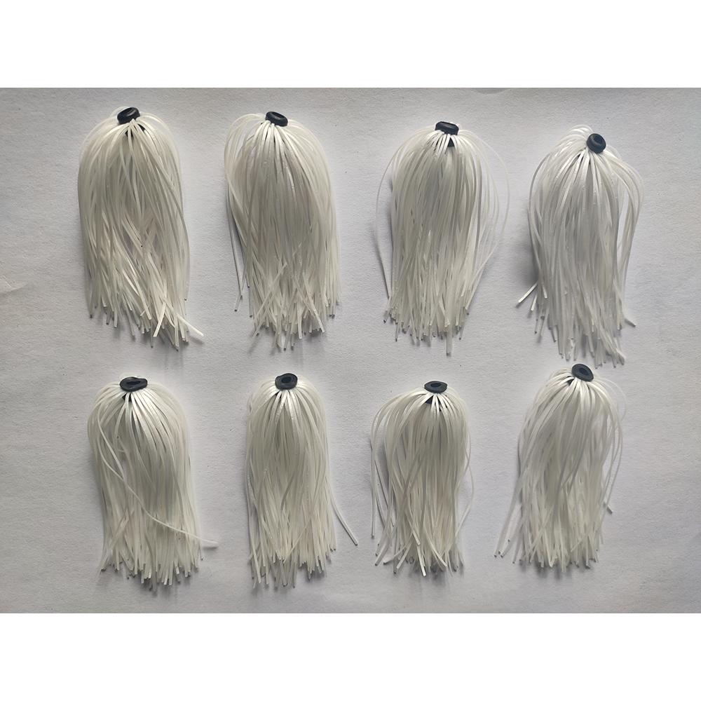 Jig Head Lure - 8 Bundles 50 Strands Silicone Jig