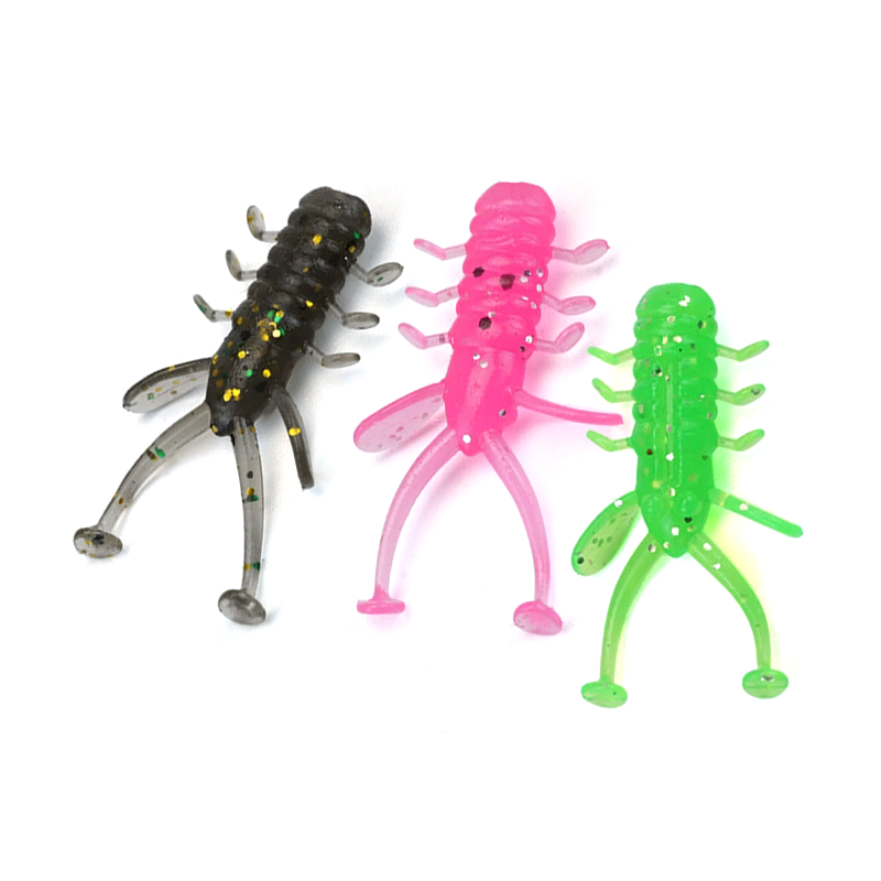 24Pcs Colorful Micro Worm Soft - Soft Plastic Lure ulasan dan harga
