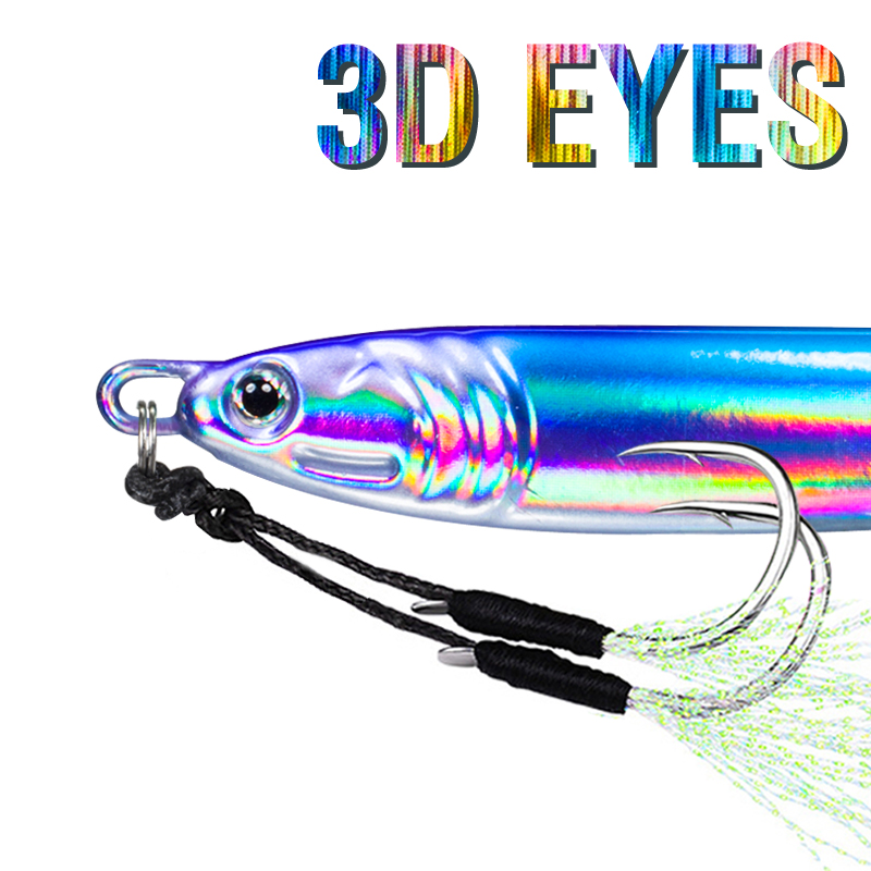 7Pcs 40g 60g 80g 100g Luminous - Jig Head Lure ulasan dan harga