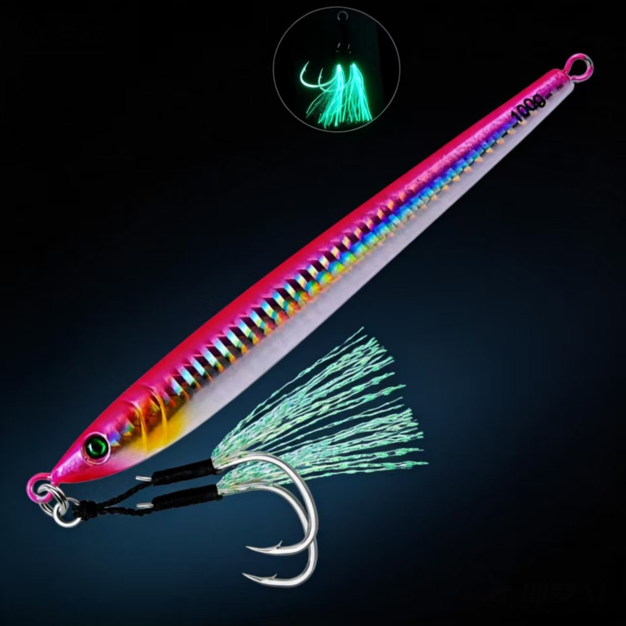 Cast Metal Jig Fishing Lure 5P - Jig Head Lure ulasan dan harga