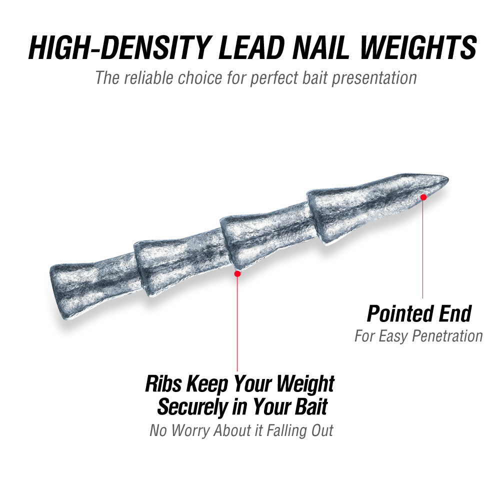 30Pcs Tungsten Nail Weights Hi - Soft Plastic Lure ulasan dan harga