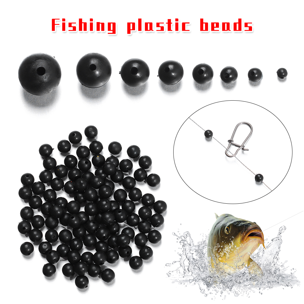 100pcs/lot Fishing Beads Space - Soft Plastic Lure ulasan dan harga
