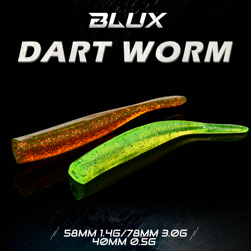 BLUX New Dart Worm Soft Bait 5 - Jig Head Lure ulasan dan harga