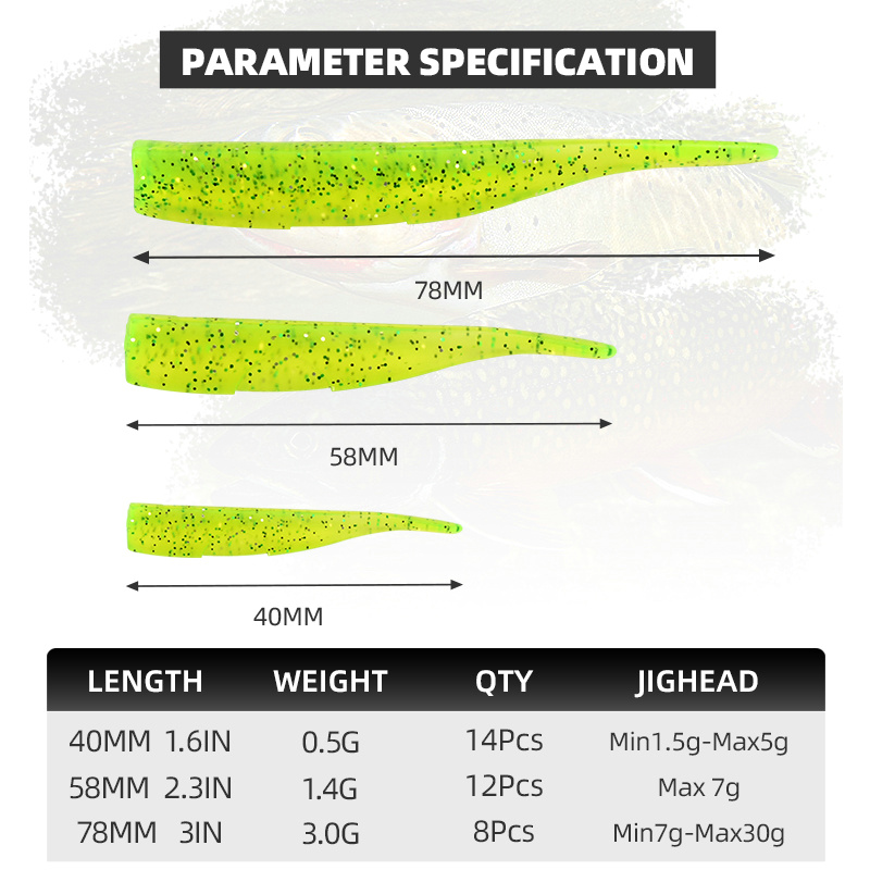 BLUX New Dart Worm Soft Bait 5 - Jig Head Lure ulasan dan harga
