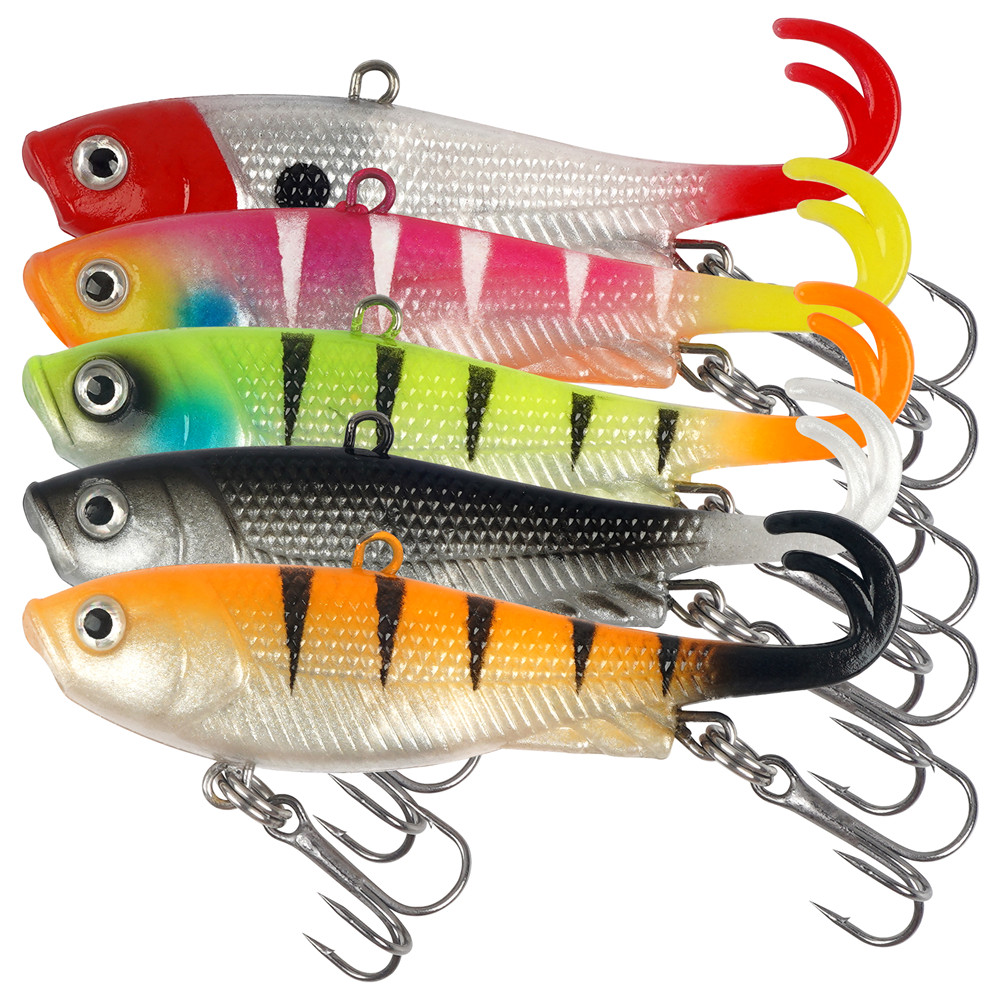 5Pcs Pre-Rigged Jig Head Wobbl - Jig Head Lure ulasan dan harga