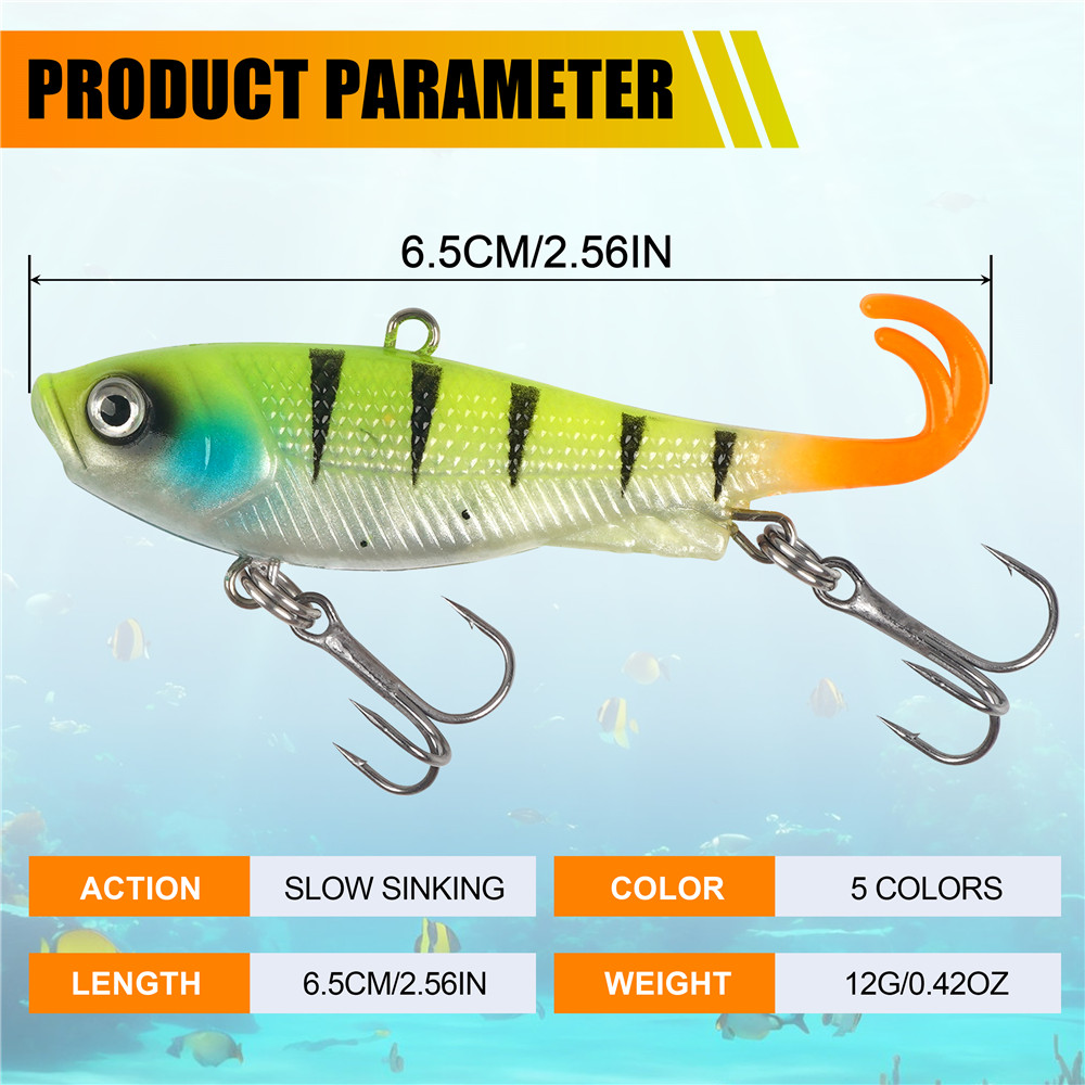 5Pcs Pre-Rigged Jig Head Wobbl - Jig Head Lure ulasan dan harga