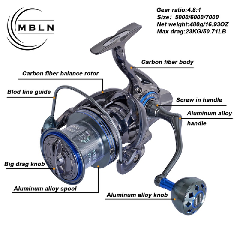 Hot MBLN MBLN23KG Spinning Fis - Abu Garcia Reel Revo ulasan dan harga