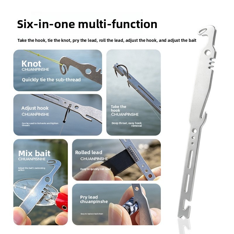 QAJTAO 4 pieces 6-in-1 stainle - Fishing Equipment Hanger ulasan dan harga